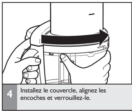 KITCHENAID 5KFP1644ECA - Installation/retrait du bol de préparation - 4