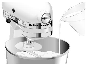 KITCHENAID 5K45SS EOB - Mélanger et pêtrir une pâté à levure - 1