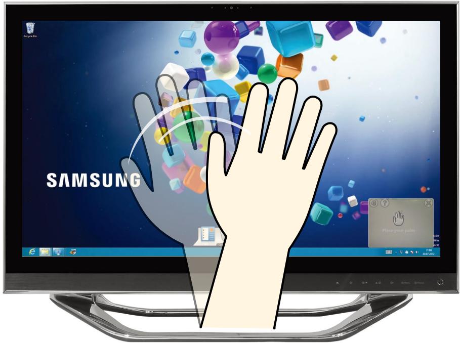 SAMSUNG DP700A7D-S02FR - Utilisation de la gestuelle (en option) - 2