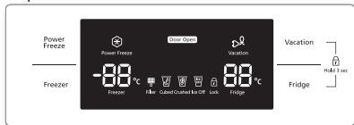 SAMSUNG RS61782GDSL - DE KOELKAST BEDIEN - 2