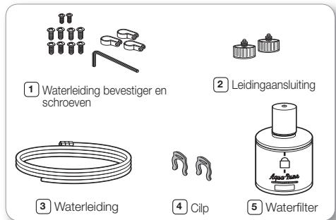SAMSUNG RS61782GDSL - Bij model met interne leiding Onderdelen voor waterleiding installmentie - 1