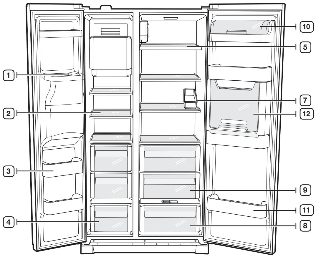 SAMSUNG RSA1UTWP - Fonctionnement de votre réfrigérateur side-by-side - 2