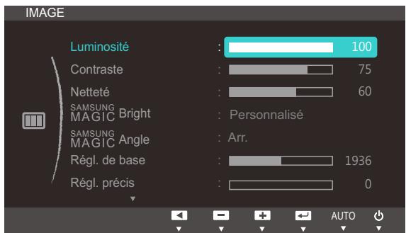 SAMSUNG SYNCMASTER S27B350H - Configuration de la Luminosité - 1