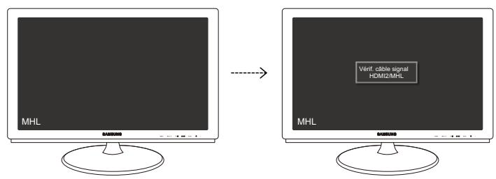 SAMSUNG SYNCMASTER S27B350H - Désactivation de MHL à l'aide du bouton [MHL] - 3
