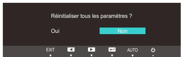SAMSUNG SYNCMASTER S27B350H - Initialisation des paramètres (Réinitialiser) - 2