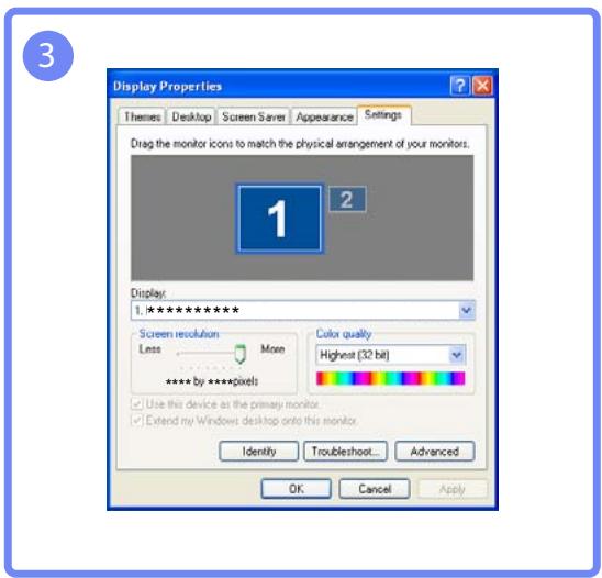 SAMSUNG SYNCMASTER S27B350H - Modification de la résolution via un PC - 4