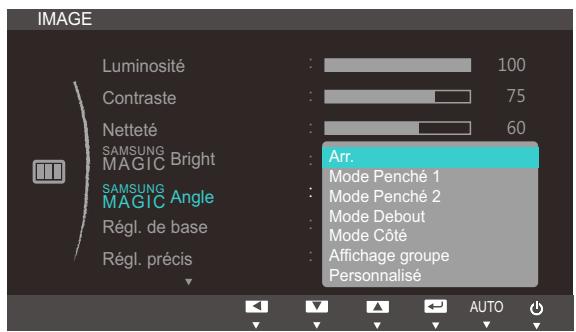 SAMSUNG SYNCMASTER S27B350H - Configuration de SAMSUNG MAGIC Angle - 1