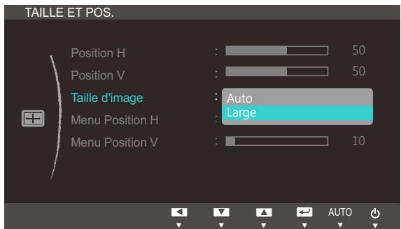 SAMSUNG SYNCMASTER S27B350H - Changement de Taille d'image - 1