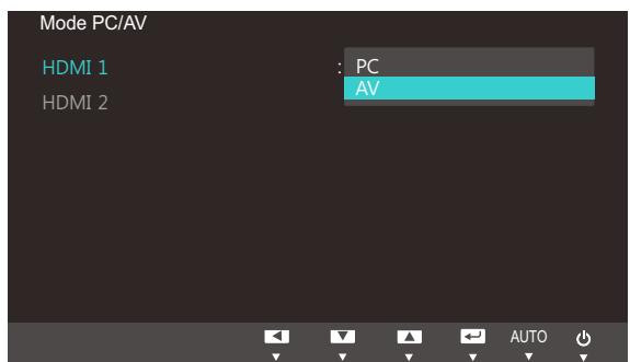 SAMSUNG SYNCMASTER S27B350H - Configuration du Mode PC/AV - 2