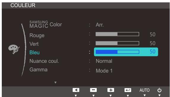 SAMSUNG S24B350H - Configuration du bleu - 1