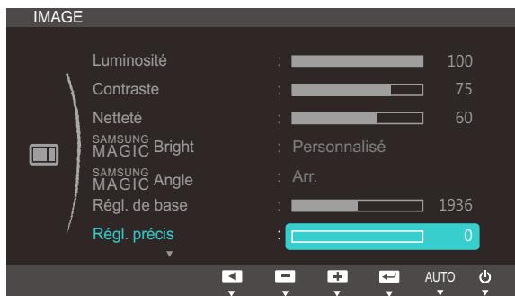 SAMSUNG S24B350H - Ajustement de réglement précis - 1
