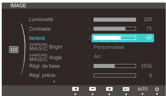 SAMSUNG S24B350H - Configuration de la netteté - 1