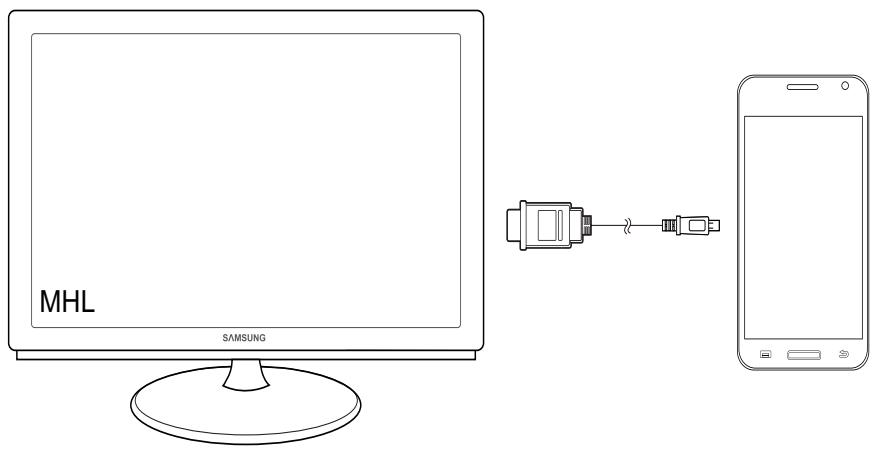 SAMSUNG S24B350H - "MHL" (mobile high-definition link, liaison mobile haute définition) - 1