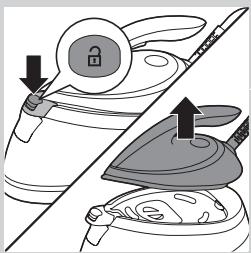 PHILIPS GC7641/30 PERFECTCARE PURE - Before first use - Placing the ANTI-CALC cartridge - 1