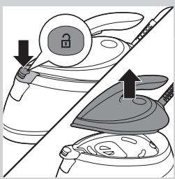 PHILIPS GC7641/30 PERFECTCARE PURE - Antes de utiliser por primera vez: Colocacion del cartucho ANTICAL - 1
