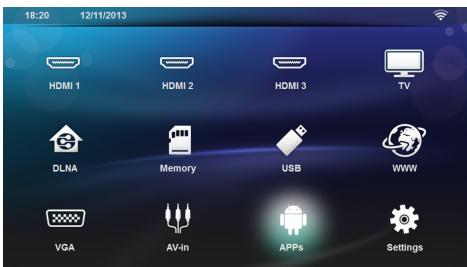 PHILIPS SCREENEO HDP1590TV - Accéder aux applications Android - 1