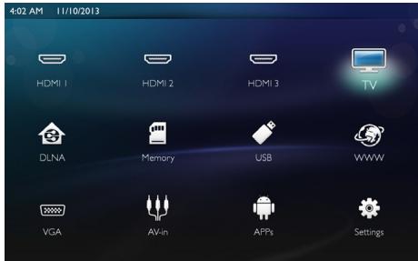 PHILIPS SCREENEO HDP1590TV - Touches de navigation - 1