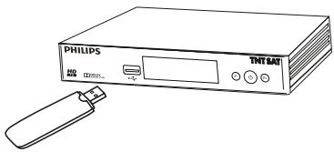PHILIPS DSR3231T - Raccorder un périhérique de stockage USB - 1