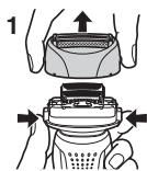 PANASONIC ES-RW30-S503 - Sustitución de las cuchillas internas - 2