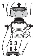 PANASONIC ES-RW30-S503 - Replacing the inner blades - 1