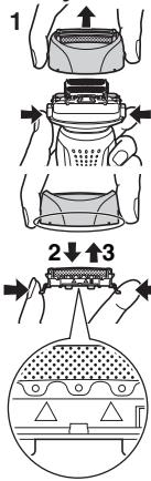 PANASONIC ES-RW30-S503 - Remplacement des lames interieures - 1