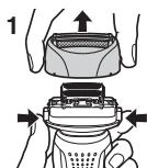 PANASONIC ES-RW30-S503 - De messenblokken verrangen - 2