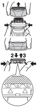 PANASONIC ES-RW30-S503 - De messenblokken verrangen - 1