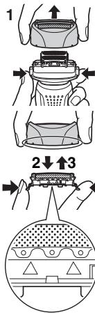PANASONIC ES-RW30-S503 - Replacing the system outer foil - 1