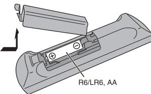 PANASONIC SC-HC27EF-S - PREPARATION DE LA TÉLECOMMANDE - 1