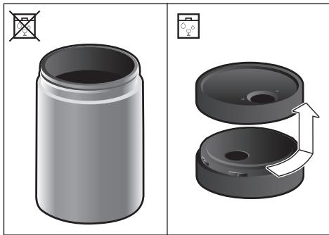 SIEMENS CT636LES1 - Cleaning the milk container - 1