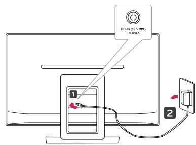 LG 23ET83V - Installation du moniteur Installation sur une table - 2