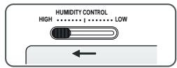 LG GW-P2321NS - Controle de l'humidité dans le bac à légumes (certains modèles uniquement) - 1