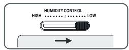 LG GW-P2321NS - Controle de l'humidité dans le bac à légumes (certains modèles uniquement) - 2