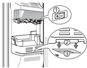 LG GW-P2321NS - Utilisation de l'étagère supplémentaire de la porte (option) - 2