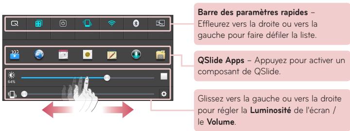 LG G PAD 10.1 - Faites glisser vers le bas pour les notifications et les paramètres - 1