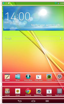 LG G PAD 10.1 - Écran d'accueil - 1
