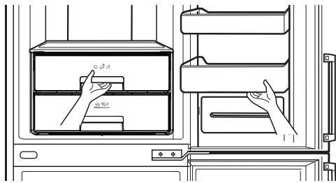 LG GBW6356BPS - Retrait du bac à légumes - 1