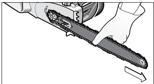 BOSCH AKE 30LI - Montage/Sägekette spannen - 7