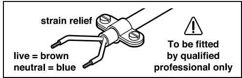 BOSCH PKS55A - WARNING! Important instructions for connecting a new 3-pin plug to the 2-wire cable. - 1