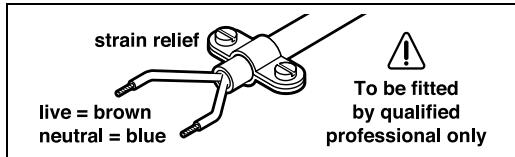 BOSCH PSS 250AE - WARNING! Important instructions for connecting a new 3-pin plug to the 2-wire cable. - 1