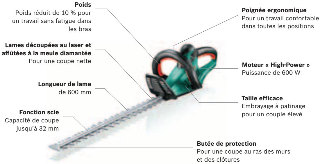 BOSCH ARM 3650 - Taille-haies AHS 60-26. - 1