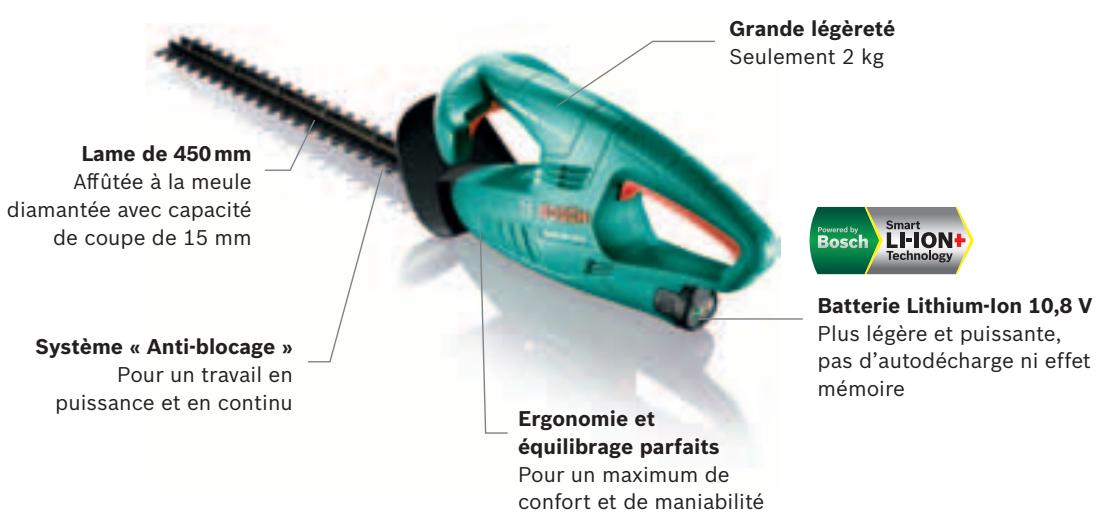 BOSCH ARM 3650 - Taille-haies sans fil AHS 45-15 LI. - 2