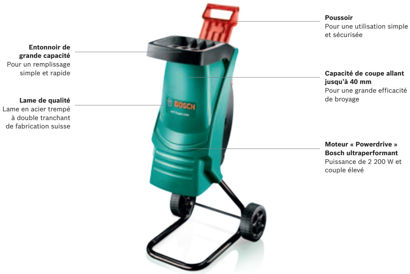 BOSCH ARM 3650 - Broyeur de végétaux AXT Rapid 2200. - 1