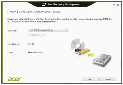 ACER TRAVELMATE P253-E-B8304G50MNKS - Erstellen einer Kopie von Treibern und Applikationen - 2