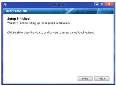 ACER TRAVELMATE P253-E-B8304G50MNKS - Configurer ProShield - 4