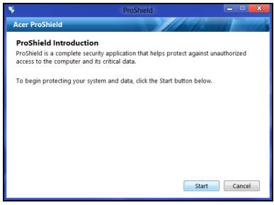 ACER TRAVELMATE P253-E-B8304G50MNKS - ProShield instellen - 1
