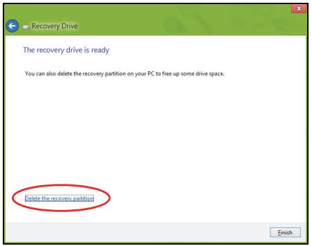 ACER TRAVELMATE P253-M-32344G50MNKS - Creating a recovery backup - 4