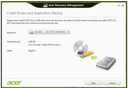 ACER ASPIRE V3-571G-53236G75MAKK - Spustelékite Sukuri tvarkyqliu ir programu atsarginkopija. - 2
