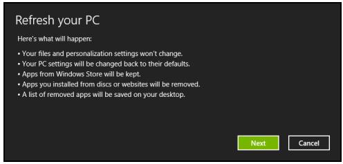 ACER ASPIRE V3-571G-53236G75MAKK - 重新整理電腦視窗會開啓。 - 1
