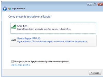 ASUS EEEBOX PC EB1033-B012G - Selezione Banda larga (PPPoE) e clique em Seguinte. - 1
